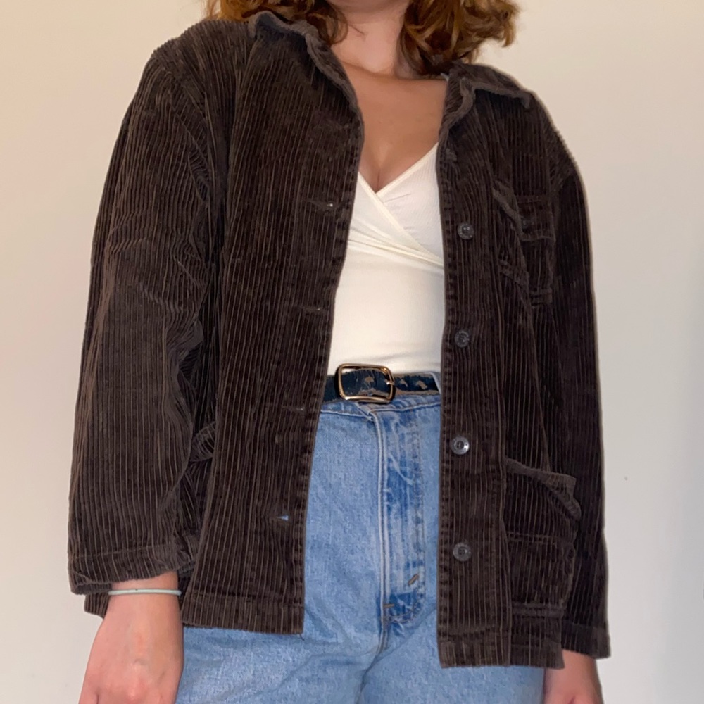 brown corduroy jacket